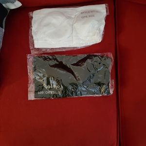 Bandeau Bra Set (Black/White)